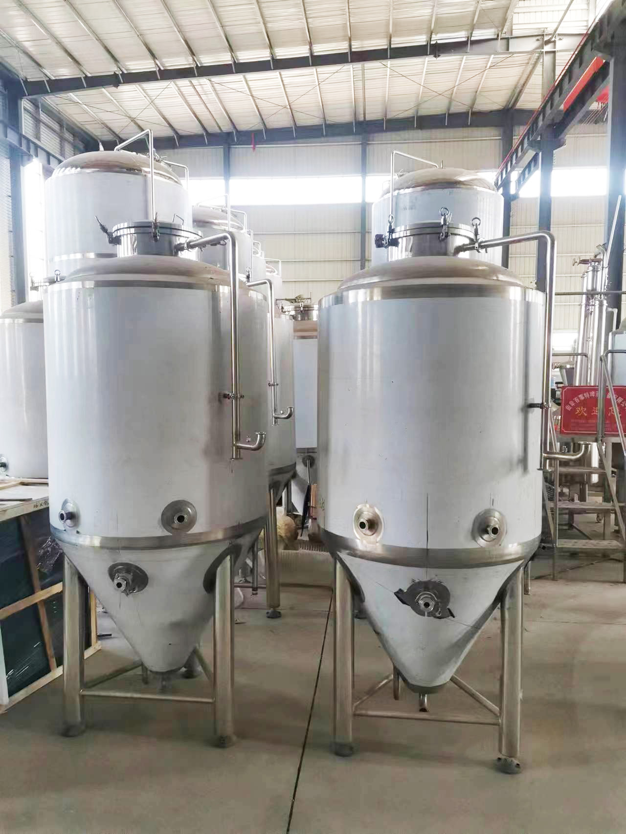Electric/Steam/Fire Heating 600 KG Beer Fermentation Tank for Brewery Production Line