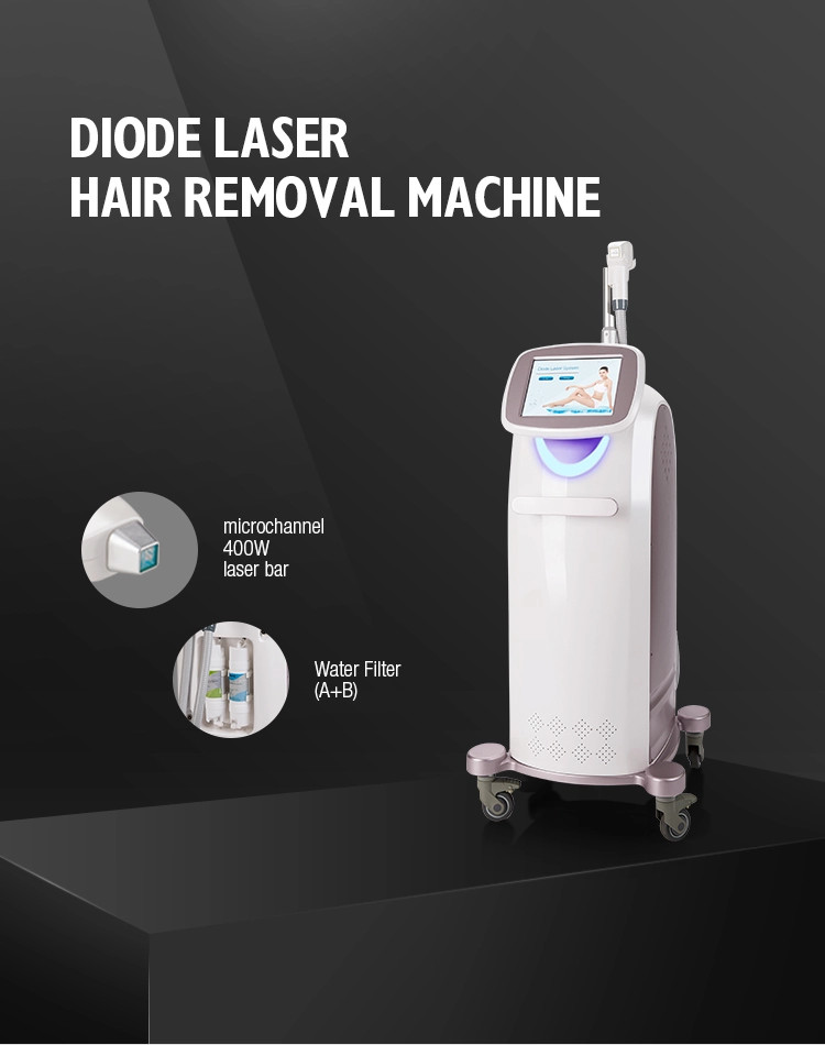 OEM CE Approved Diode Laser Hair Removal Machine 10.4 Inch Touch Screen