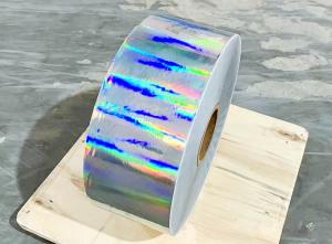 China Oil Glue Adhesive Holographic Film , Holographic Paper Film 50u Surface Thickness wholesale