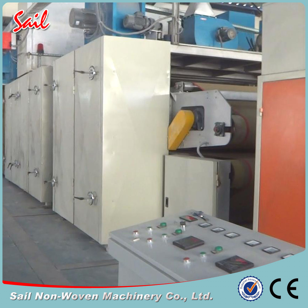 Non-woven stiff wadding thermal bonding line making polyester milton wadding