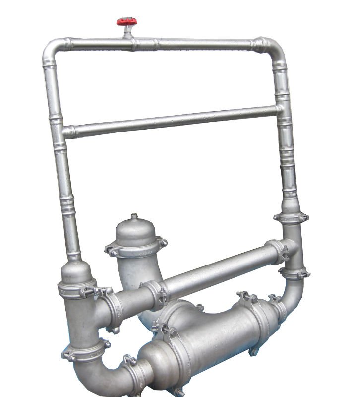 Stainless Steel Pipe Inox Press Fittings Rust Resistant Zinc Plated Surface