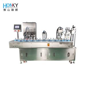China 2400 BPH Cosmetic Cream Filling Machine Glass Mini Bottle Filler wholesale