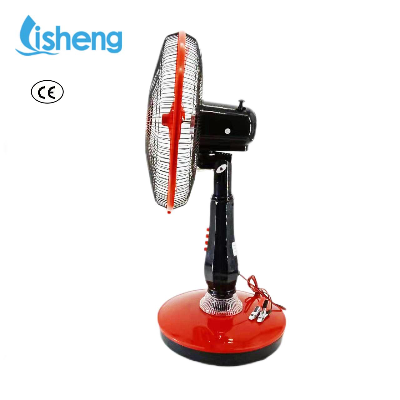 Solar AC / DC Rechargeable Solar Fan 12V / 220V With Adapter