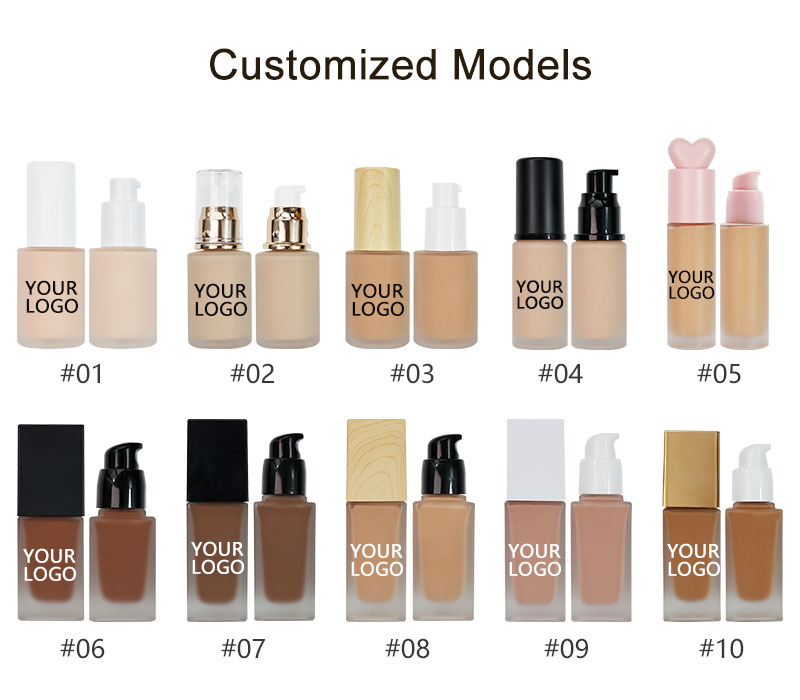 OEM/ODM Wholesale Matte Liquid Foundation Long Lasting Gentle Formula Waterproof Concealer Full Coverage Liquid Foundation
