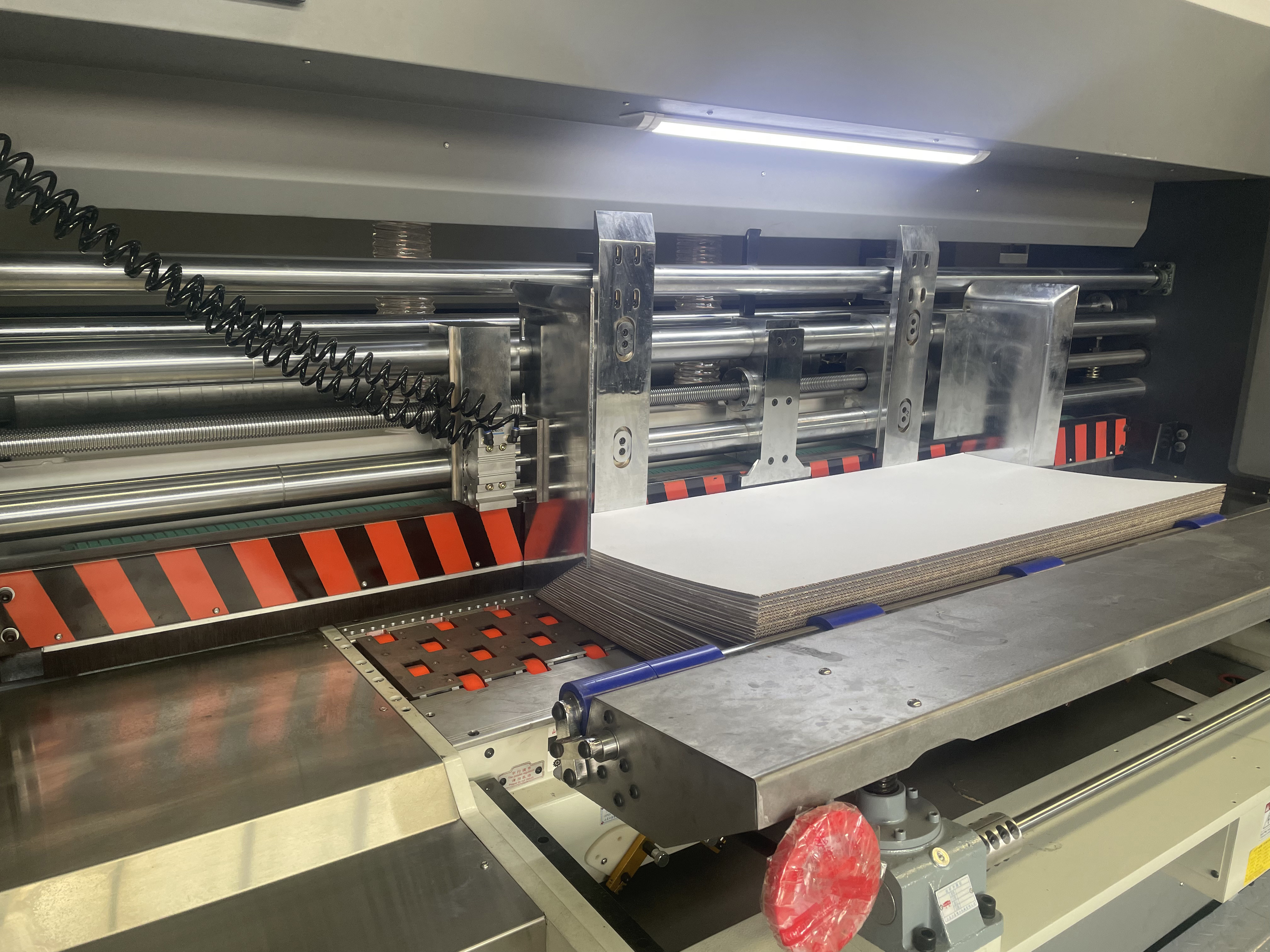 220v 2800mm Model Flexo Printing Slotting Die Cutting Machine Three Color Ink