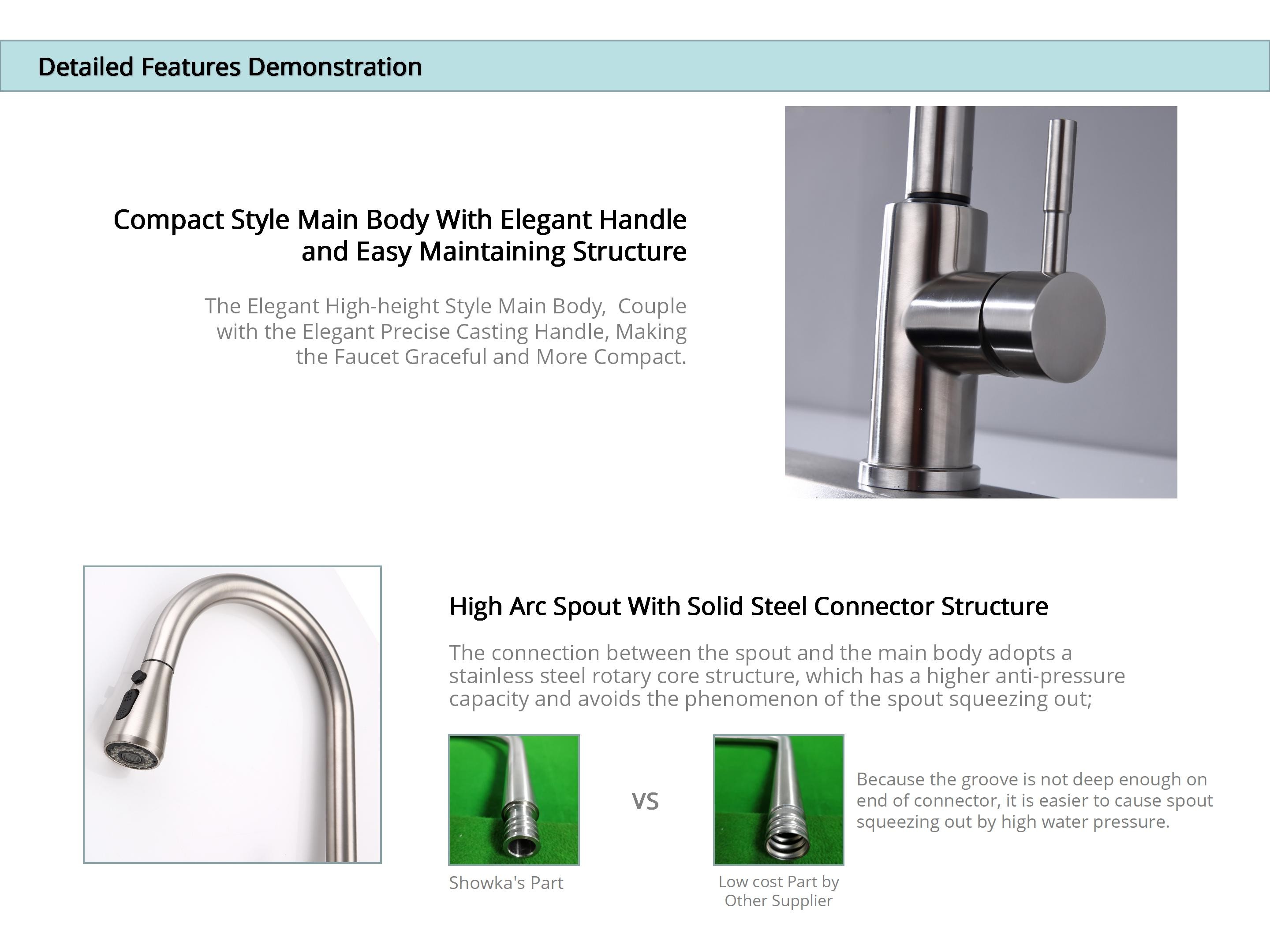 360 Degree Rotating Filtered Water Faucet Gooseneck Kitchen Faucet With Sprayer