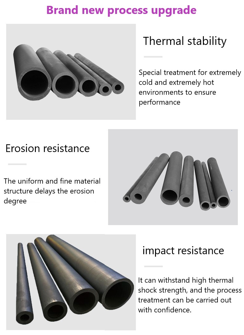 High Purity Carbon Refractory Graphite Tube for Single Crystal Silicon Ingot Equipments
