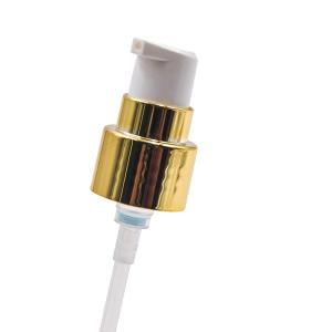 China Polypropylene Cosmetic Hand Pump 20mm/410 Gold Dispenser Pump wholesale