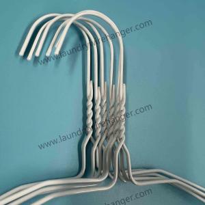 China 16inch Blue Clothes Wire Hanger For Dry Cleaner wholesale