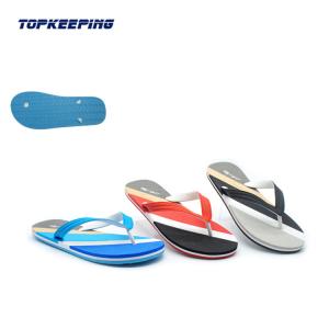 China Summer Cool Beach EVA Slipper Man Male PVC Blue Flip Flop wholesale
