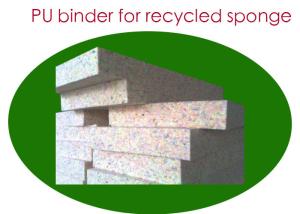 China Brown Viscous Liquid Recycled Sponge PU Binder For Rubber wholesale