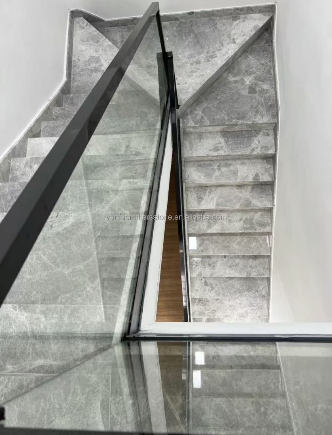 Yinsha Italian Grey Marble Stone Big Slab for Hotel Floors and Interior Home Stairs