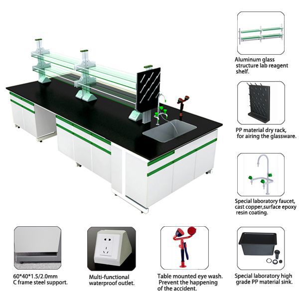 Acid Resistance Lab Tables Work Benches For Pharmaceuticals Company