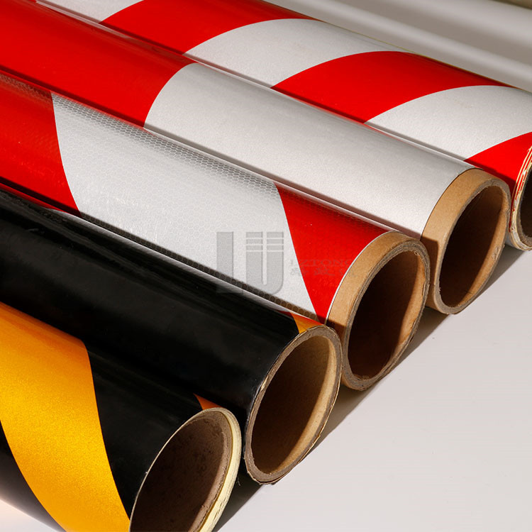 Waterproof Warning Reflective Tape With Yellow And Black Color