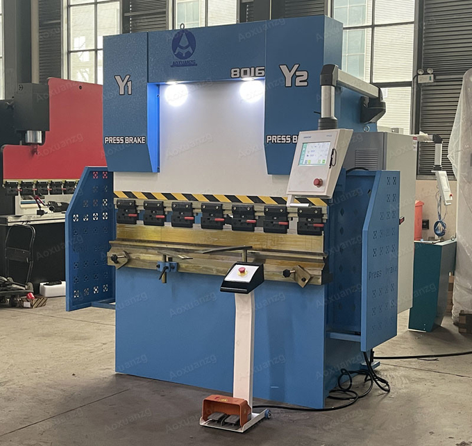 WC67Y-80T 1600mm Metal Steel Plate Bending Machine Hydraulic CNC Press Brakes With TP10s