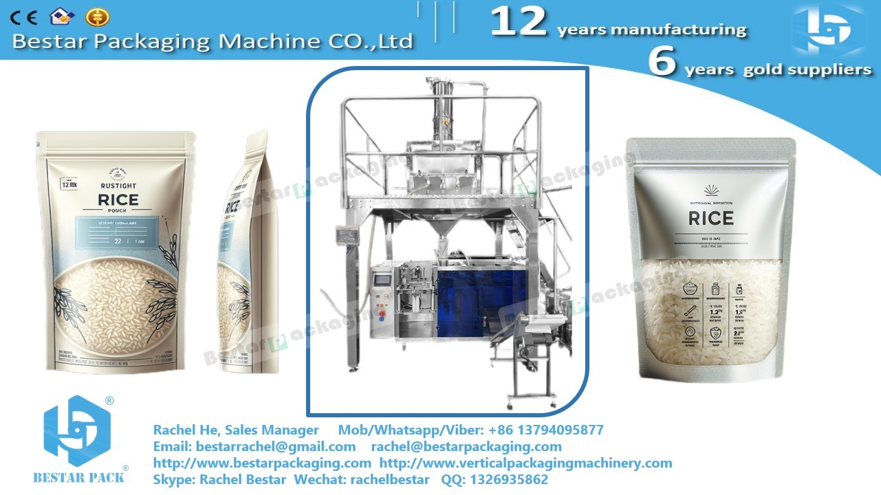 New design sugar granule doypack machine automatic weighing filling and metal detecting BSDP-260