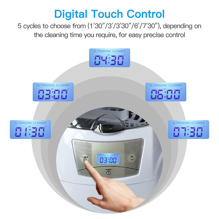 Skymen 750ml 35W Compact Shave Ultrasonic CD Cleaner Dental Instrument