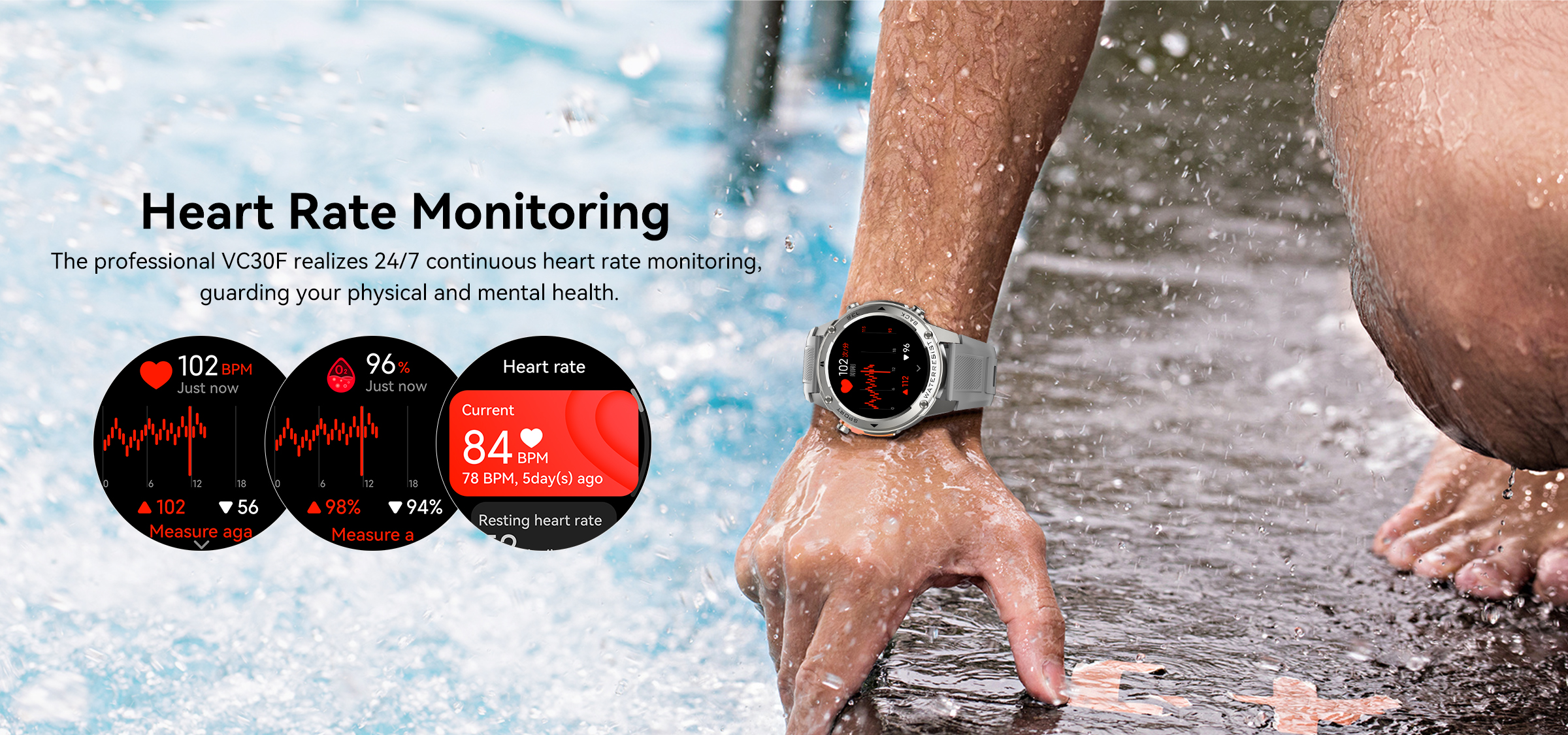 DM56 GPS Smart Watch with 1.43inch AMOLED Screen & BT Call for Men