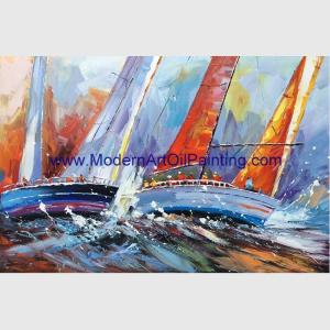 China Thick Oil Handmade Edouard Scenery Painting / Canvas Knife Art Painting Old Street wholesale