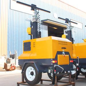 China 4*400w Floodlight Construction Lighting Towers with 4000-Hour Working Lifetime wholesale