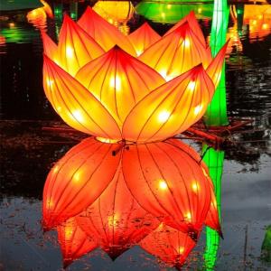 China Exhibition Chinese Flower Lantern Arts Mechanical Design / Graphic Design wholesale