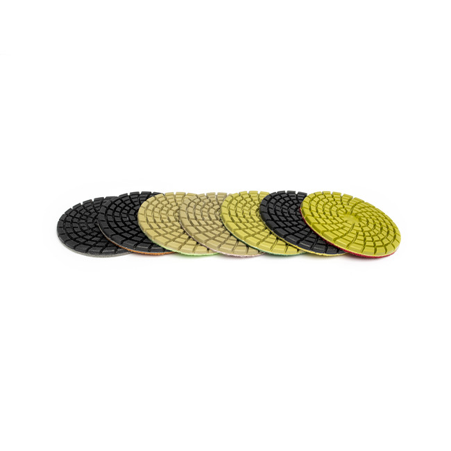 7-Steps Diamond Sanding Wet Polisher Pads Concrete Polishing Pad