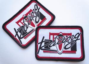 China Polyester Woven Custom Clothing Patches Self Adhesive Embroidery wholesale