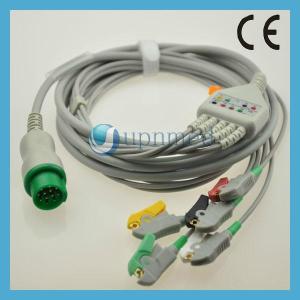 China Kontron One-piece 5lead ECG Cable with leadwires wholesale