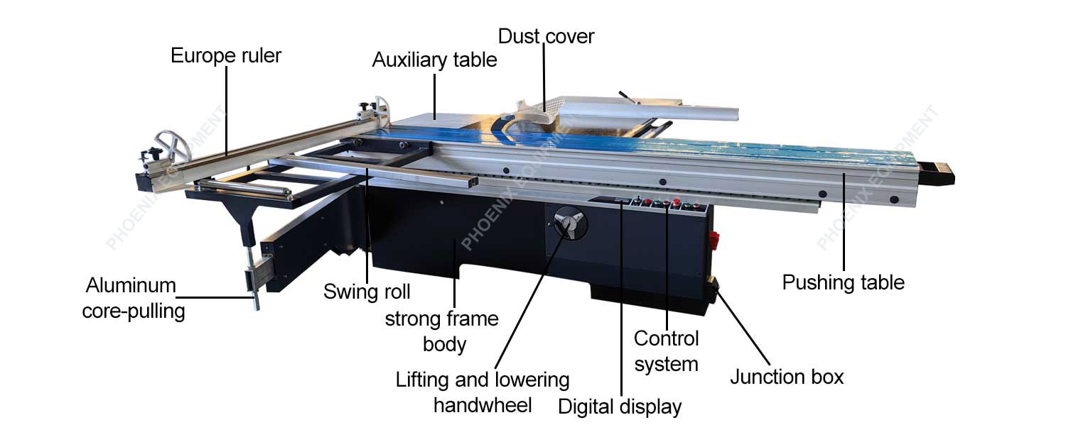Max Cutting Width 1300mm Vertical Panel Saw Sliding Table Saw Machine for Woodworking