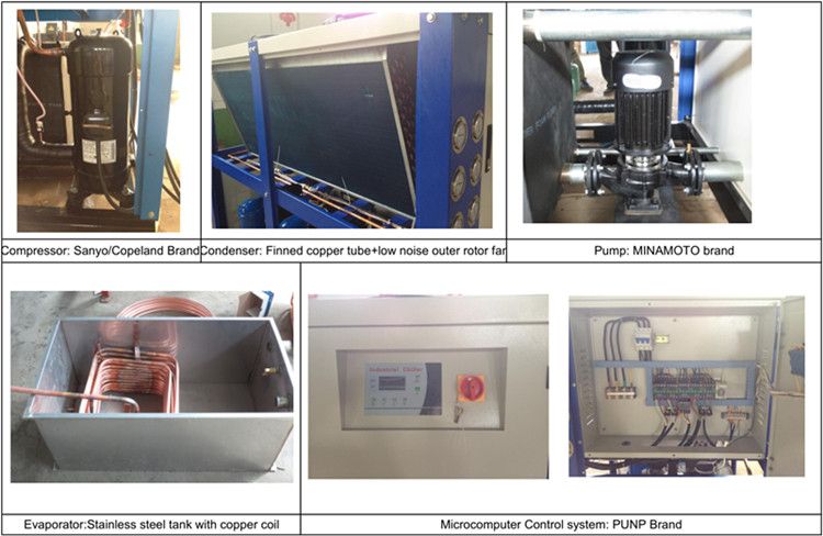 -5deg C 5Ton Air Cooled Water Glycol Chiller