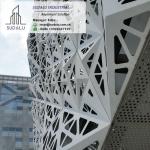 SUDALU Architectural Laser Cutting Panels Outdoor 3D Aluminum Curtain Panel