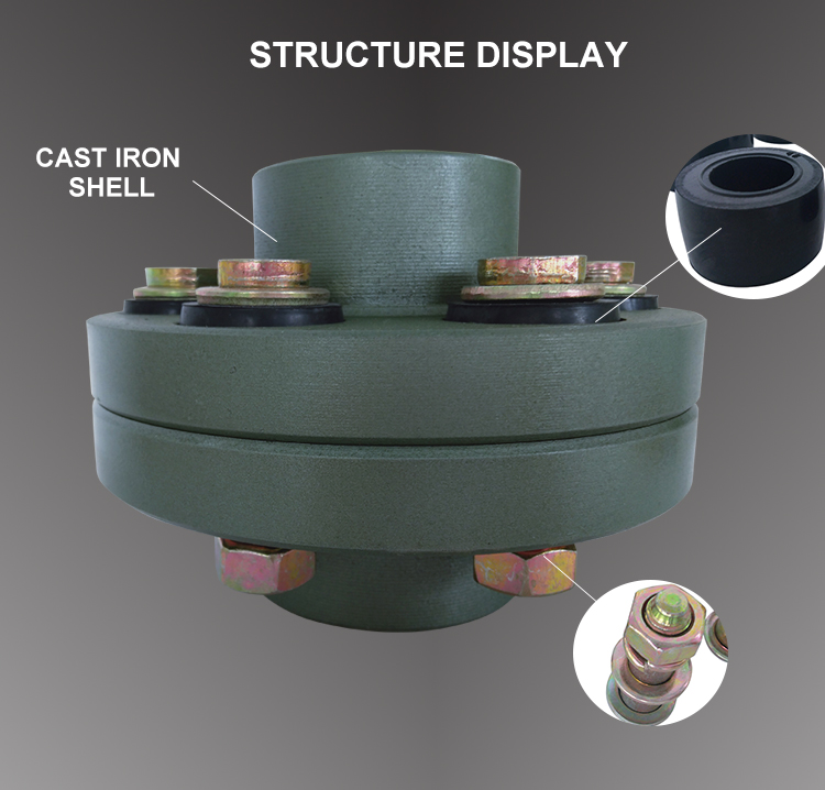 JUDE Standard Flexible Pin Bush Coupling FCL Rubber For Hoists