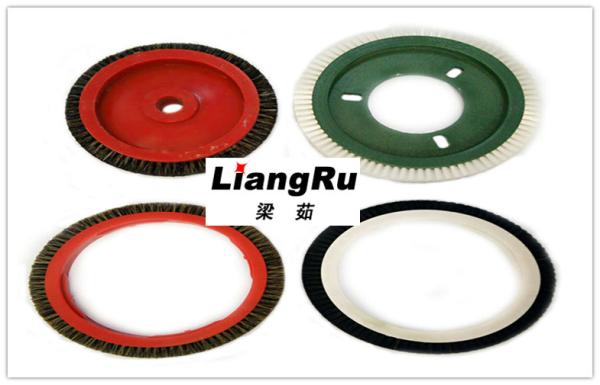 Customized Hog Bristle PP Nylon Monforts LK Bobcock Stenter Brushes Wheels 7cm