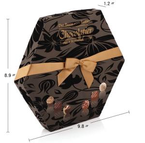 China Luxury Packaging Black Magnetic Cardboard candy gift packaging bar chocolate box wholesale