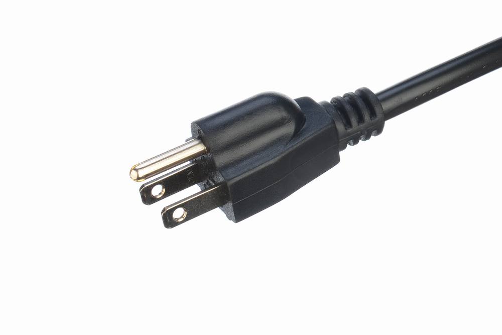 Oxygen Free Bared Stranded Copper Conductor Material ETL Listed Power Cords Extension Cords NEMA Plug With C13 for Computer