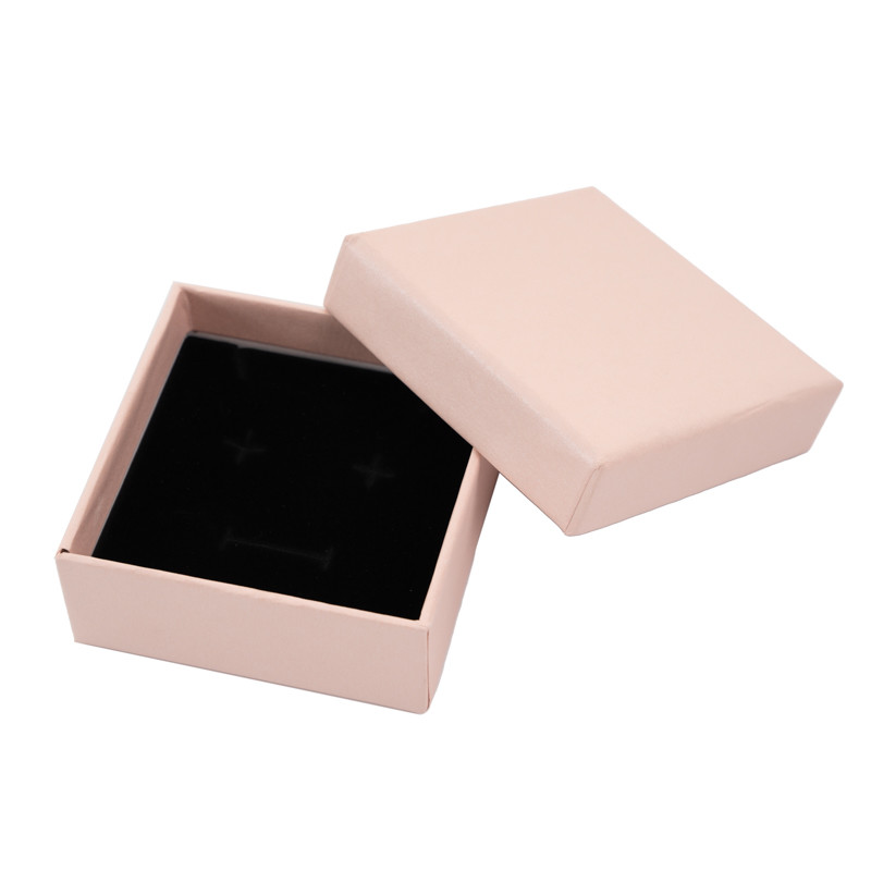 250gram Ivory Board Magnetic Jewelry Boxes Earring Packaging With VAC Tray