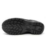 Black Genuine Leather Boots Anti Puncture Work Shoes Mining