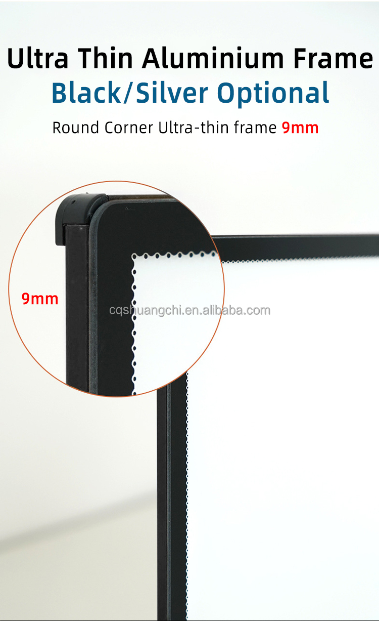 9mm Thickness Aluminum Frame Ultra Slim Light Box for Fast Food Advertising Posters