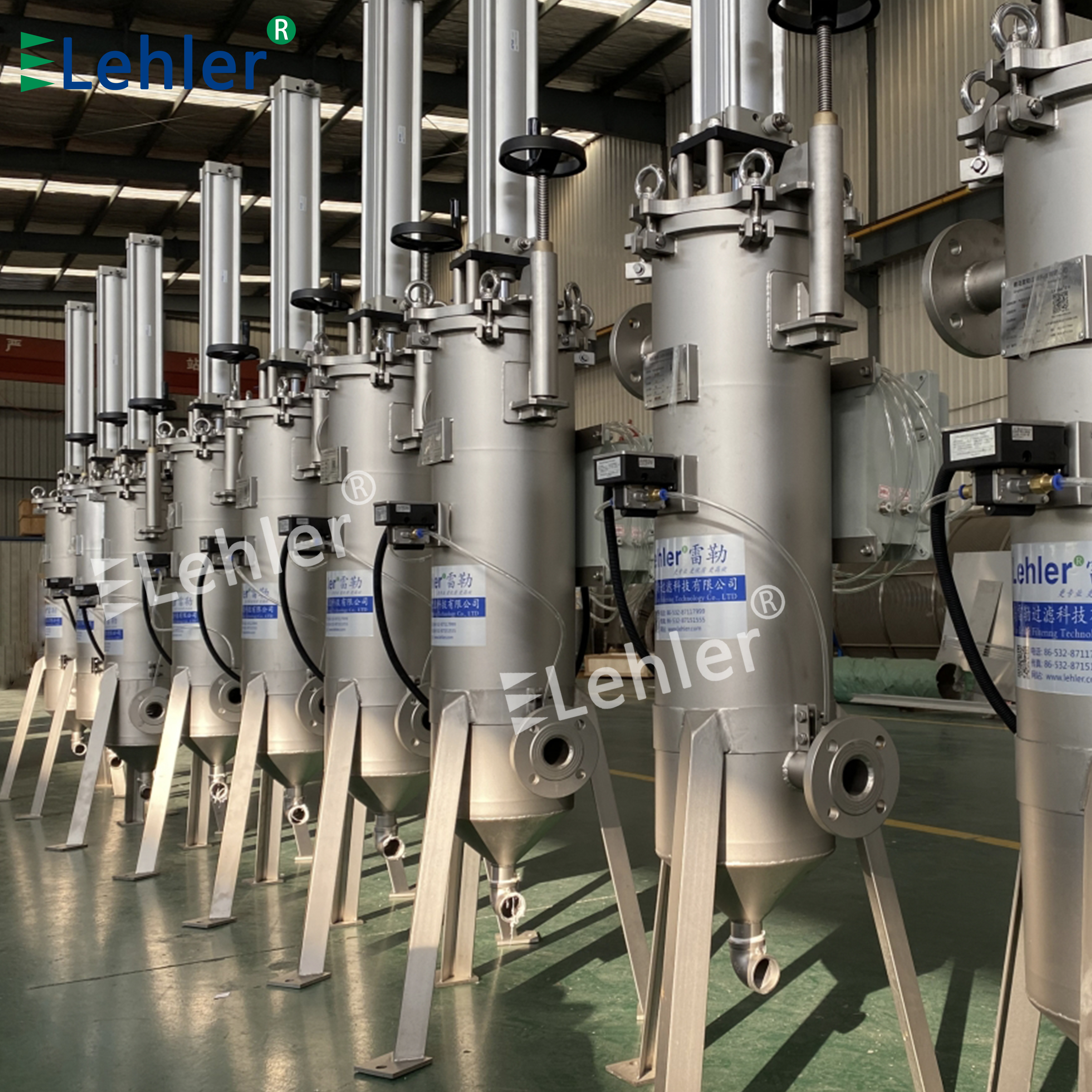High Performance Inner Scraper LFN219 Pneumatic Scraping Self Cleaning Stainless Steel 304 Filter Vessel For Viscous Liquid Filtration