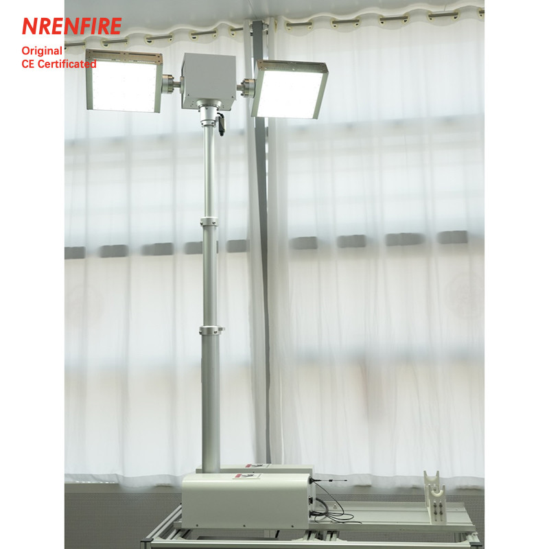 1.8m roof top mounted robot light tower-pneumatic telescopic mast light for fire truck NR-R1800-240