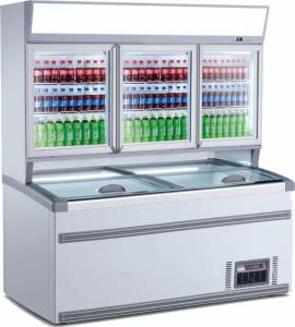 China Frozen Foods Sliding Door Restaurants Commercial Display Freezer wholesale