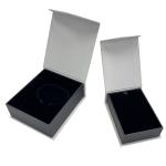 Contrast Color Wrapover Paper Cardboard Box Magnet Closure Wallet Packaging