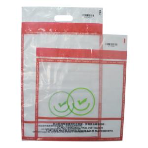 China LDPE Customize LOGO Tamper Evident Bag Plastic Document Security Bag wholesale