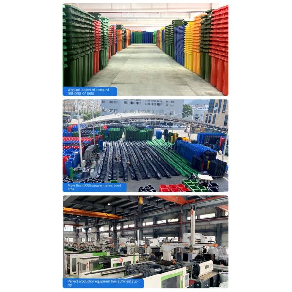 660L Outdoor Thickening Large Classification Wheeled Covered Trash Can Mobile Sanitation Plastic Garbage Truck