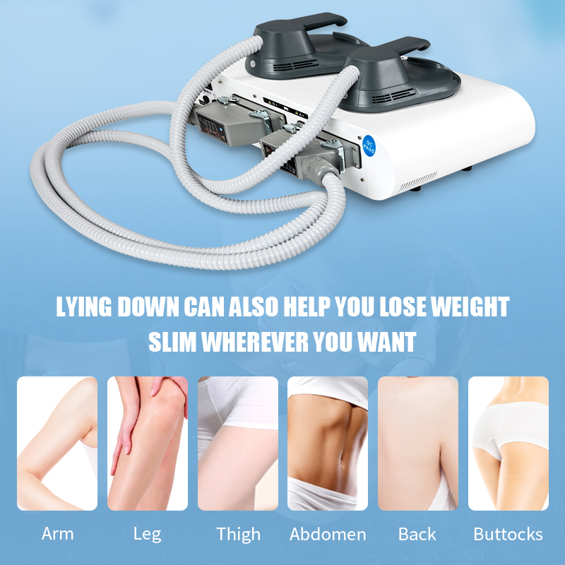 Tesla Ems Laser 2 Handles Intensity Pulsed Electromagnetic RF 5000w Muscle Stimulator