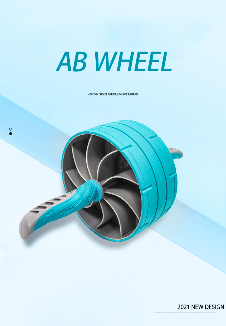 36.5CM 665g PP Ab Exercise Rolling Wheel Roller Bodybuilding OEM