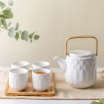 Sustainable Ceramic Type Porcelain Tea Set Of 6 Japanese White Tea Cups With