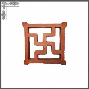 China Hollow Curved Wall Breeze Blocks Clay For Garden Decorative wholesale