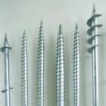 Hot Dipping Metal Ground Screw Piles Steel Anchor Helical Length 1000~3500mm