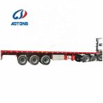 Fully Welded Chassis 3 Axles 45ft 40tons Flatbed Trailers for Flexible Cargo